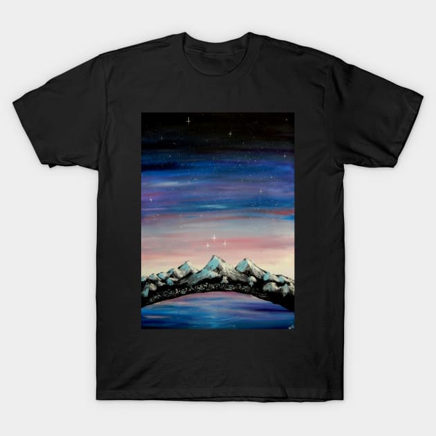 Velaris Night Court inspired painting T-Shirt by artofnella